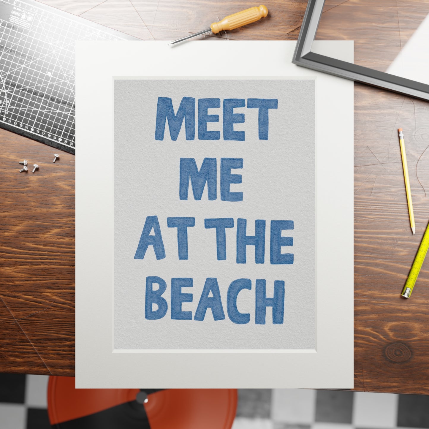 Meet Me At The Beach Print