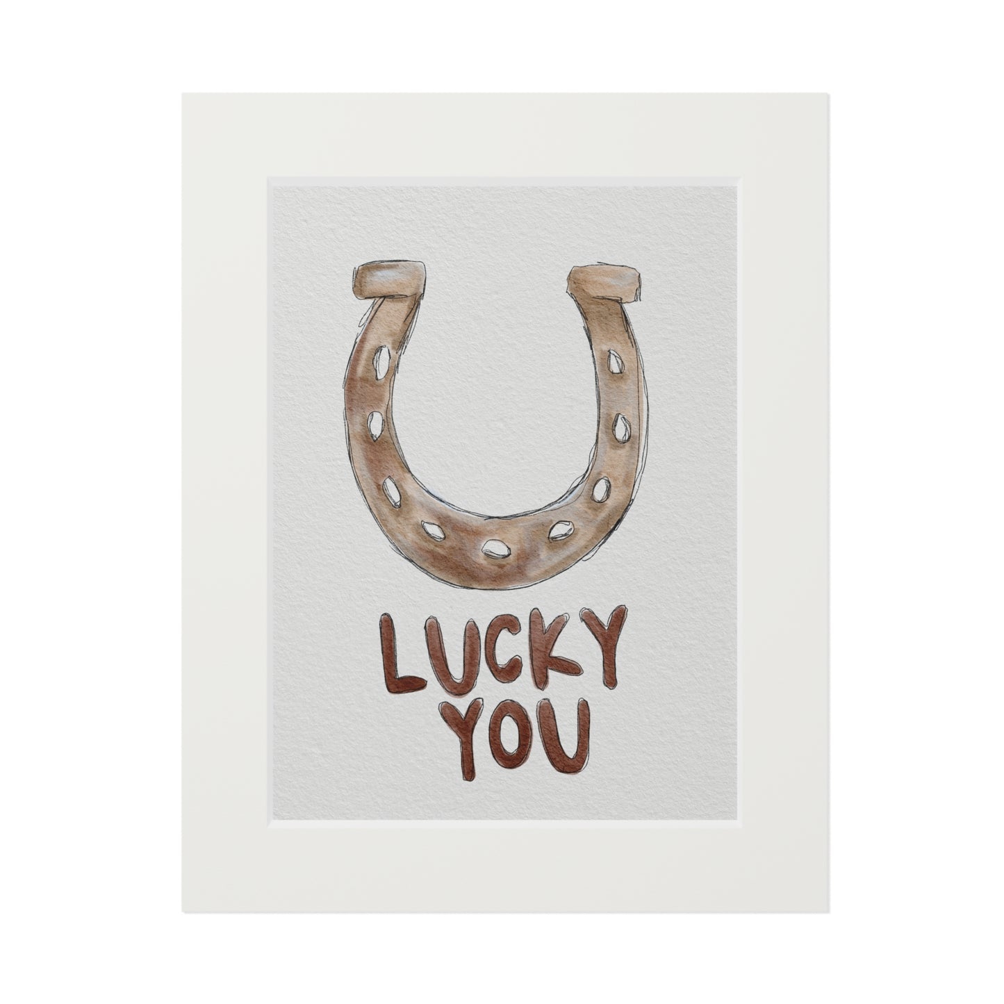 Lucky You Horseshoe Print