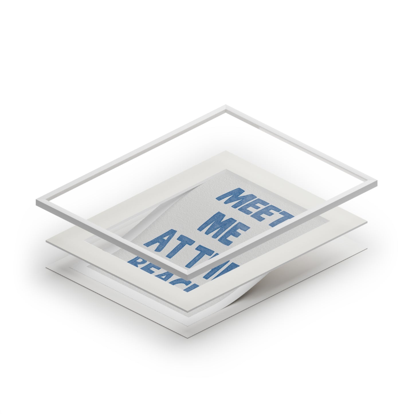 Meet Me At The Beach Print