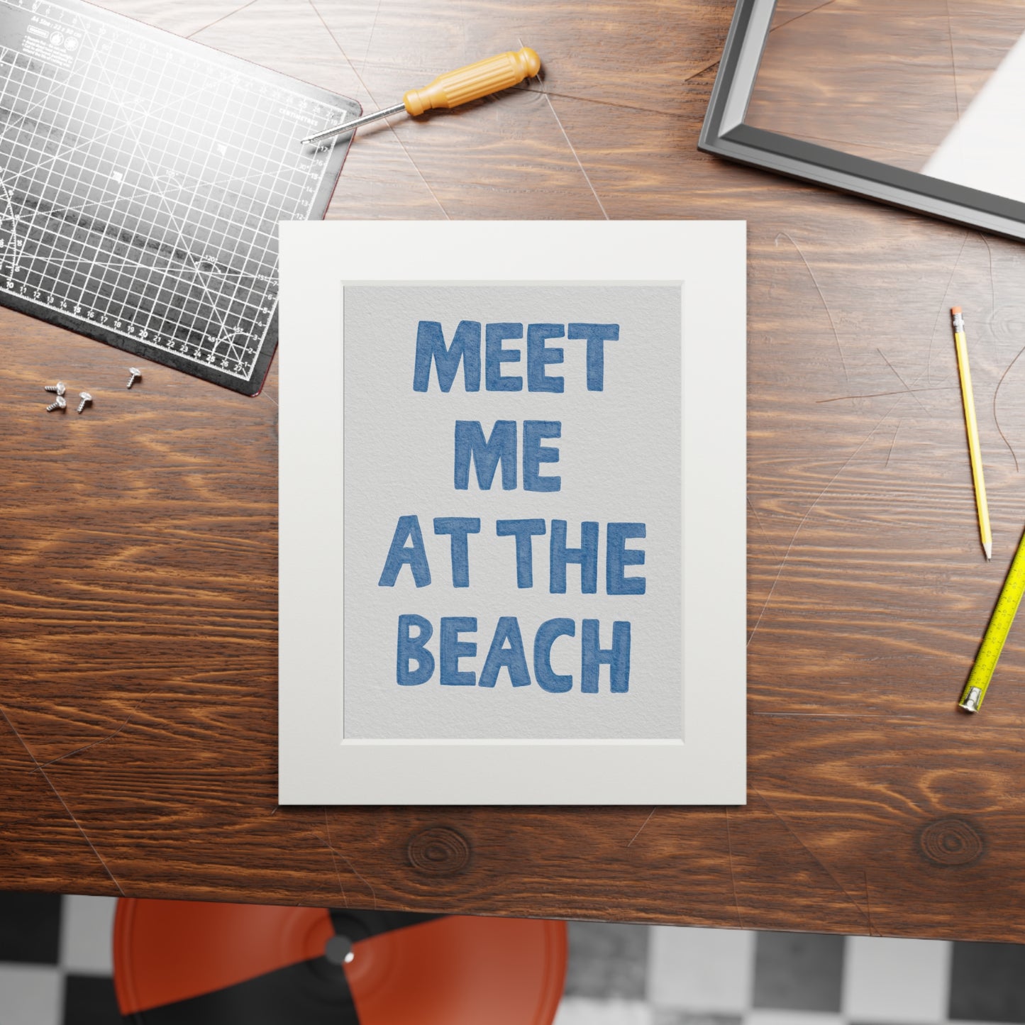 Meet Me At The Beach Print