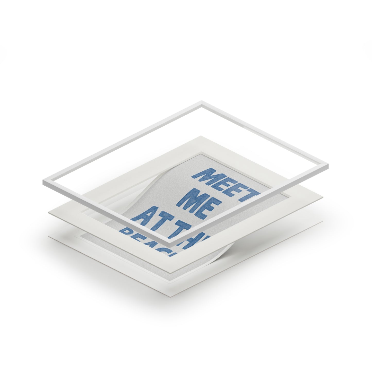 Meet Me At The Beach Print