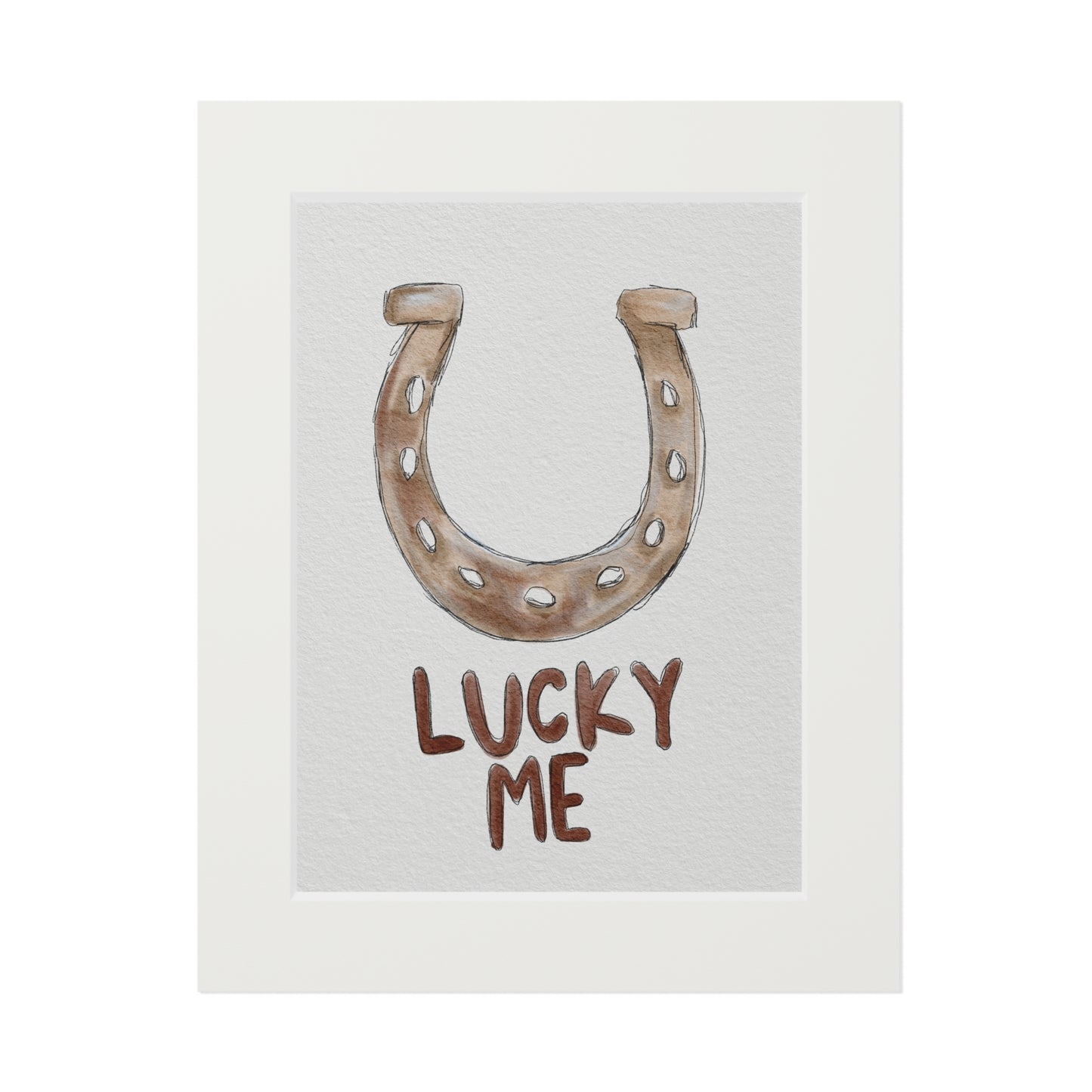 Lucky Me Horseshoe Print