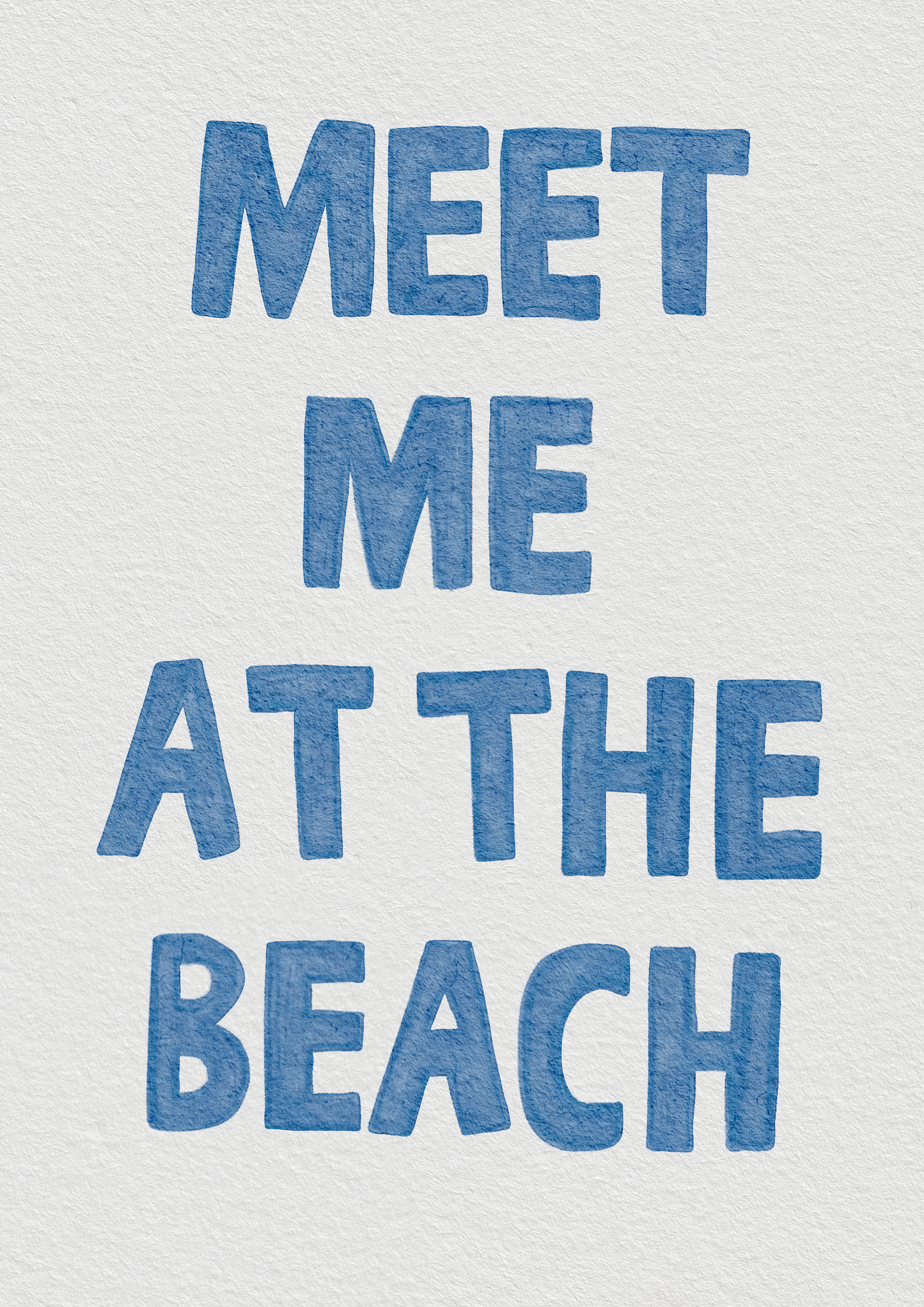 Meet Me At The Beach Print