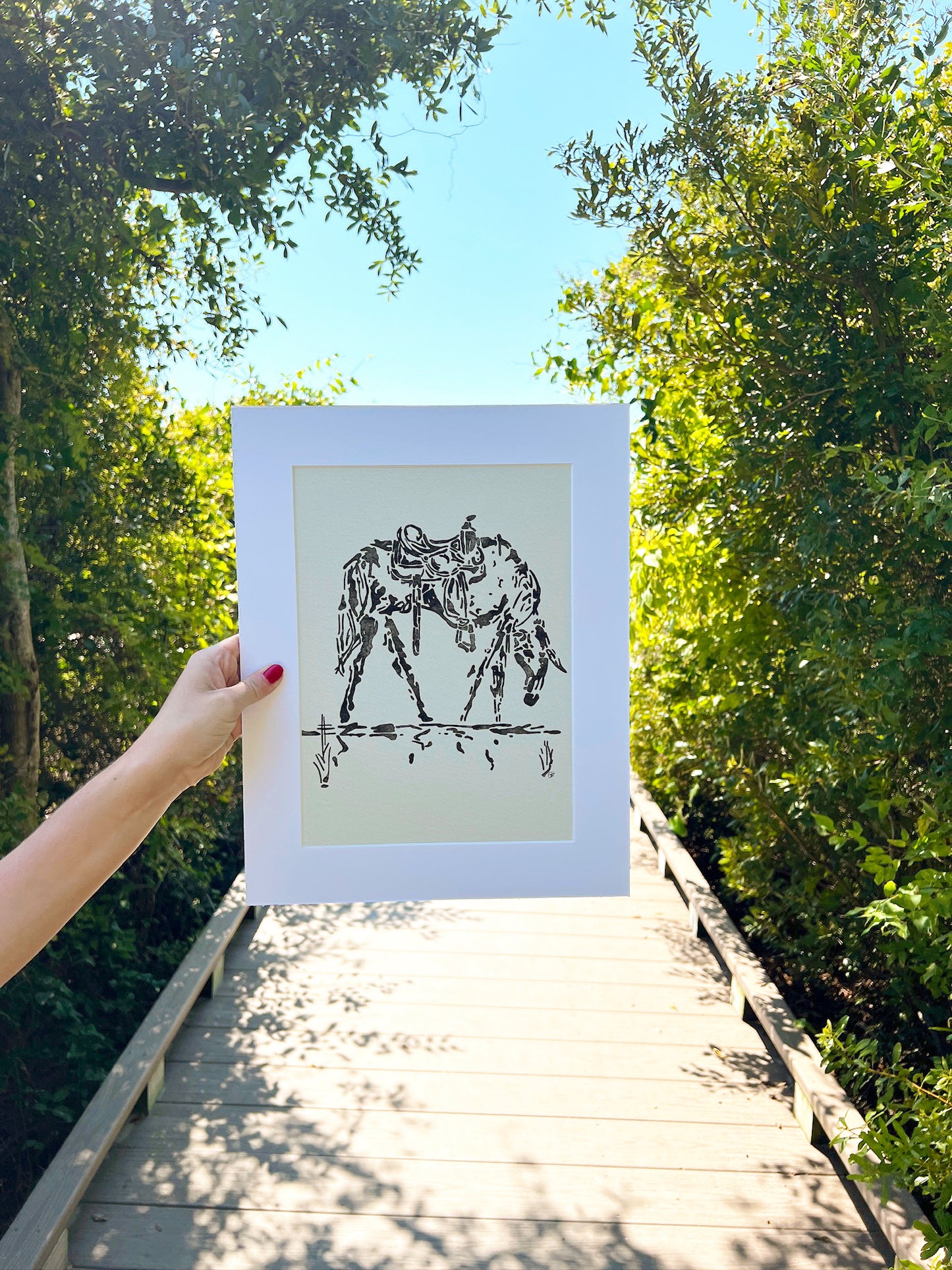Modern Horse Print