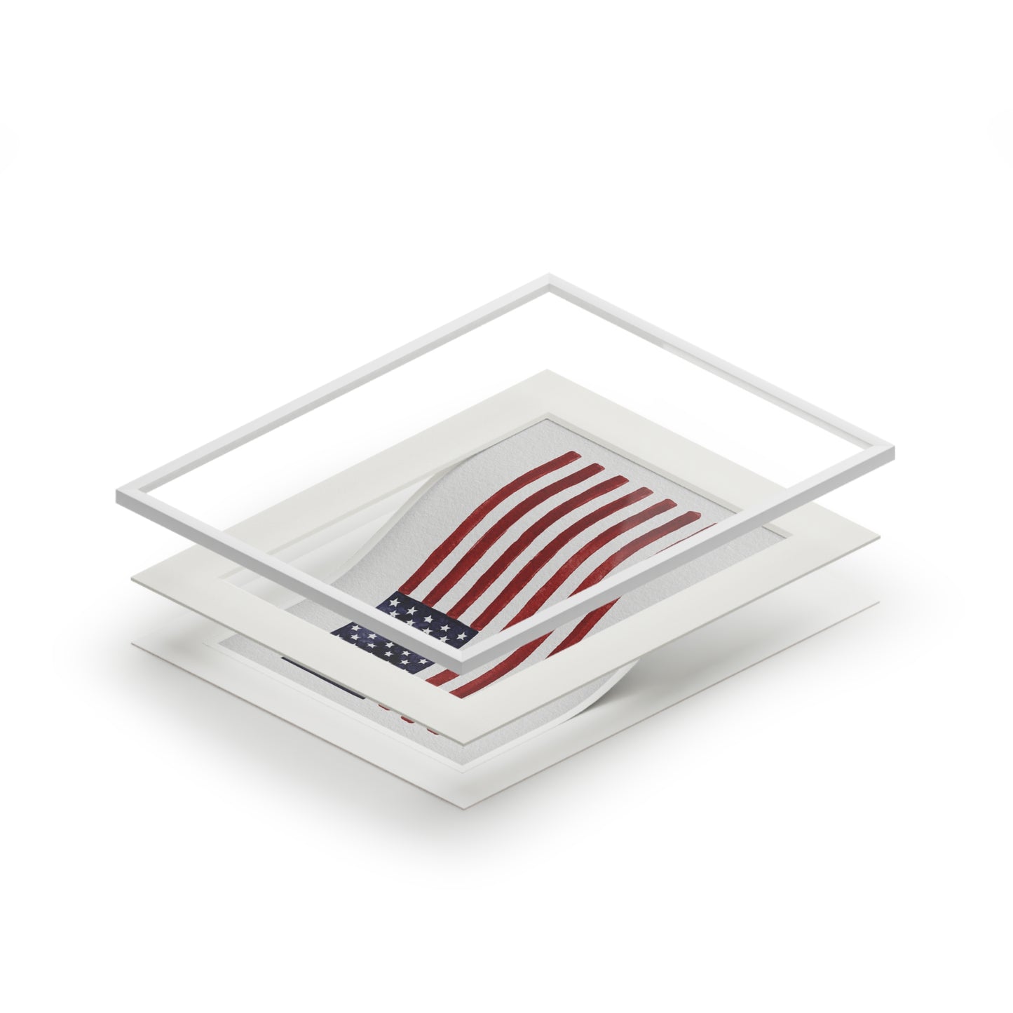 American Flag Print