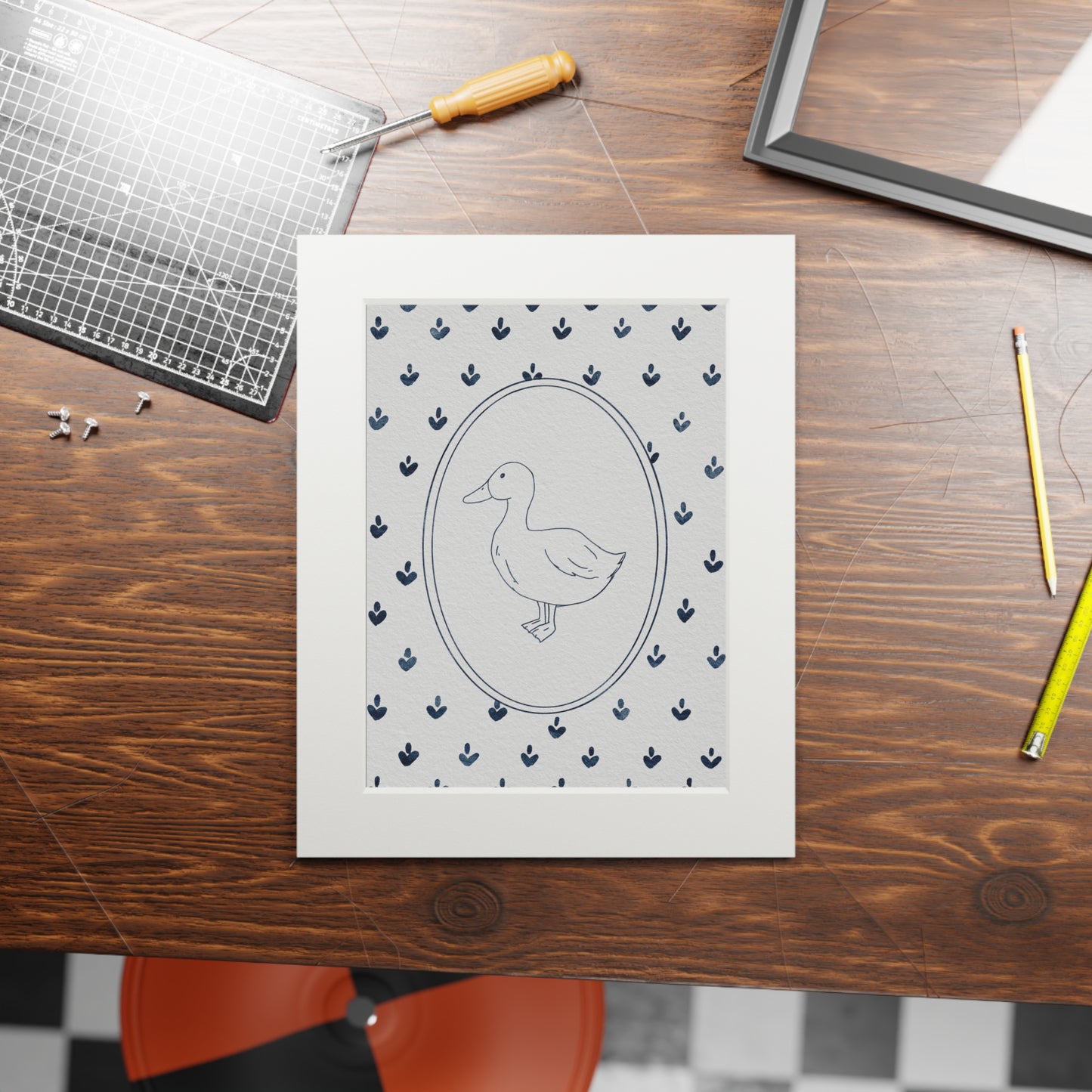 Farm House Duck Print