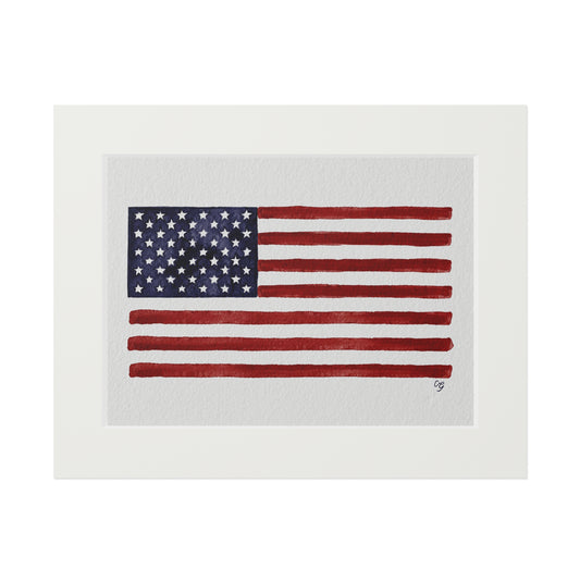 American Flag Print