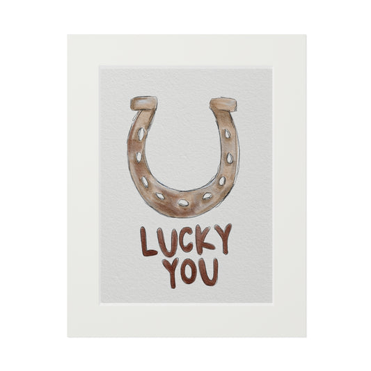 Lucky You Horseshoe Print