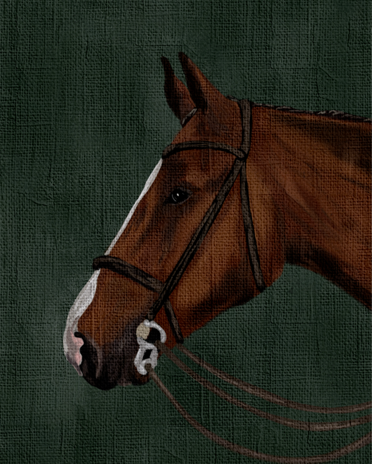 Brown Horse Print