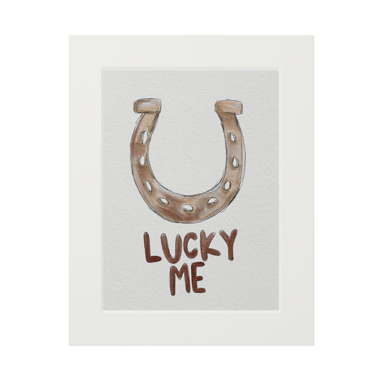 Lucky Me Horseshoe Print
