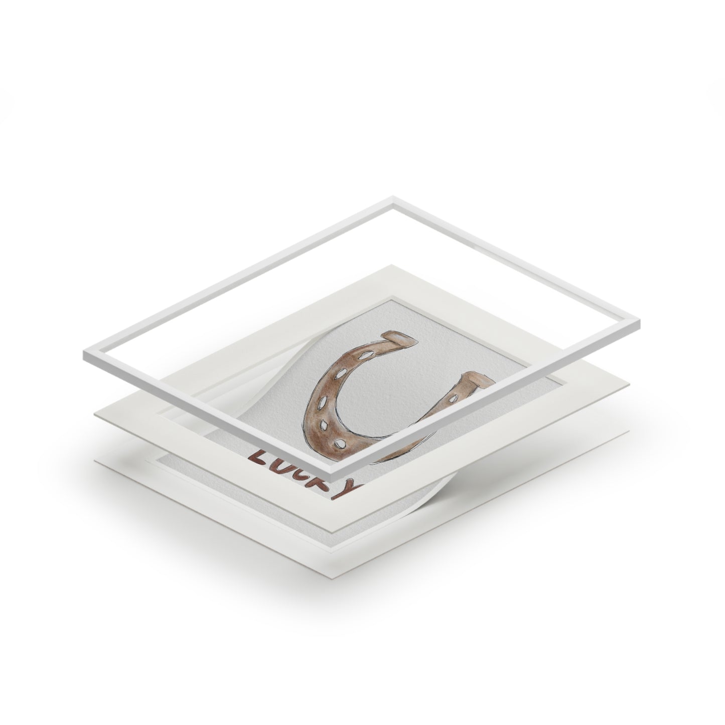 Lucky You Horseshoe Print