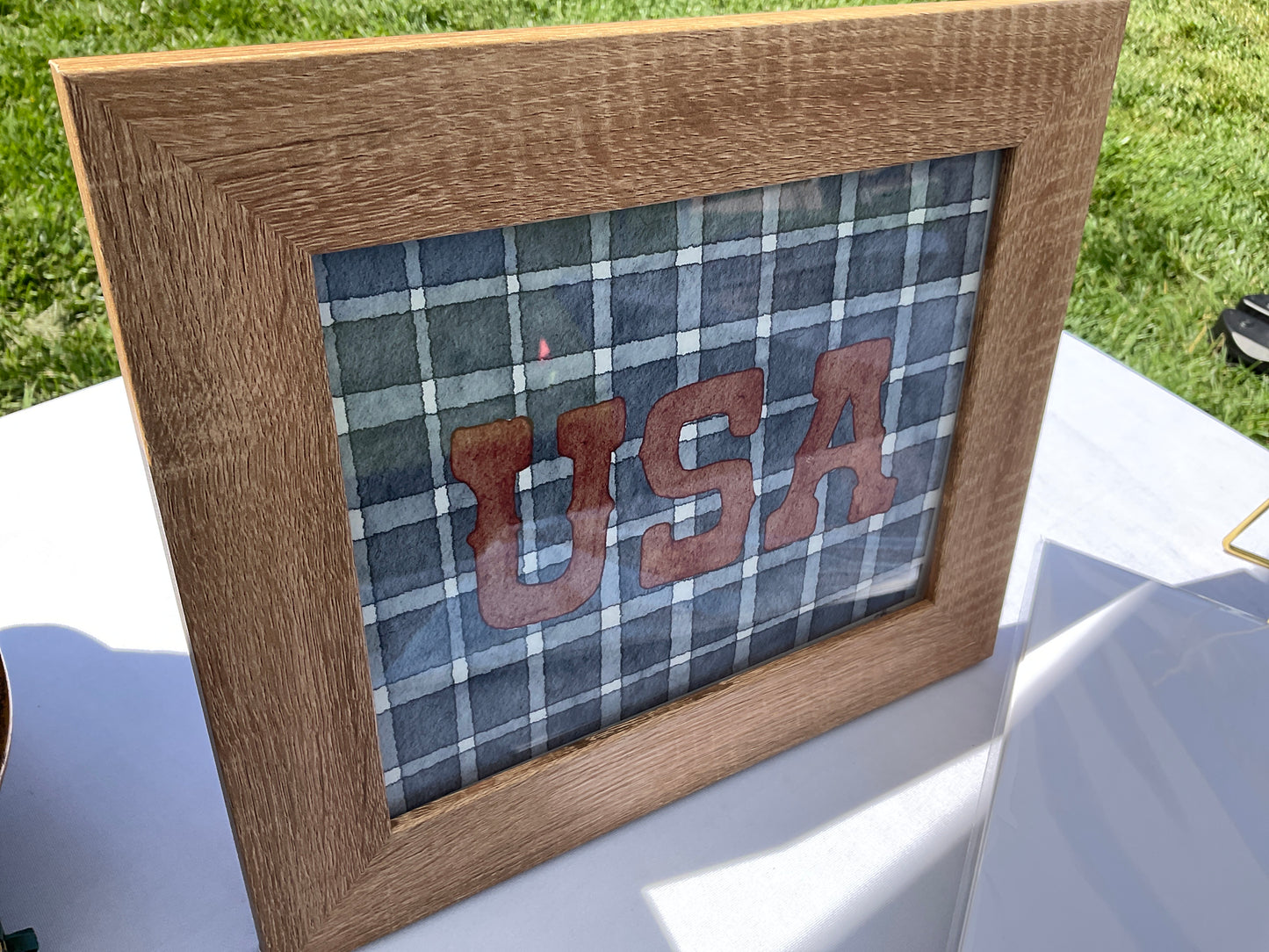 USA gingham print