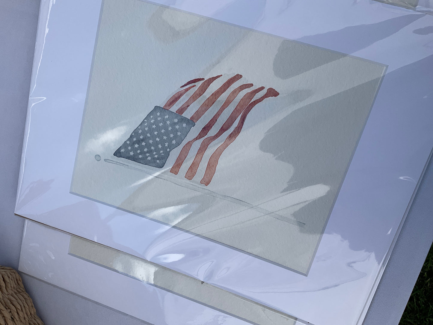Flag pole print