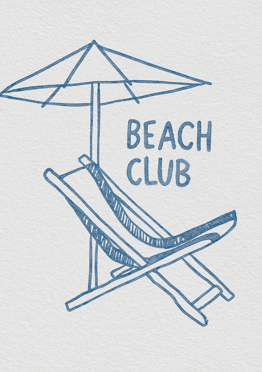 Beach Club Print