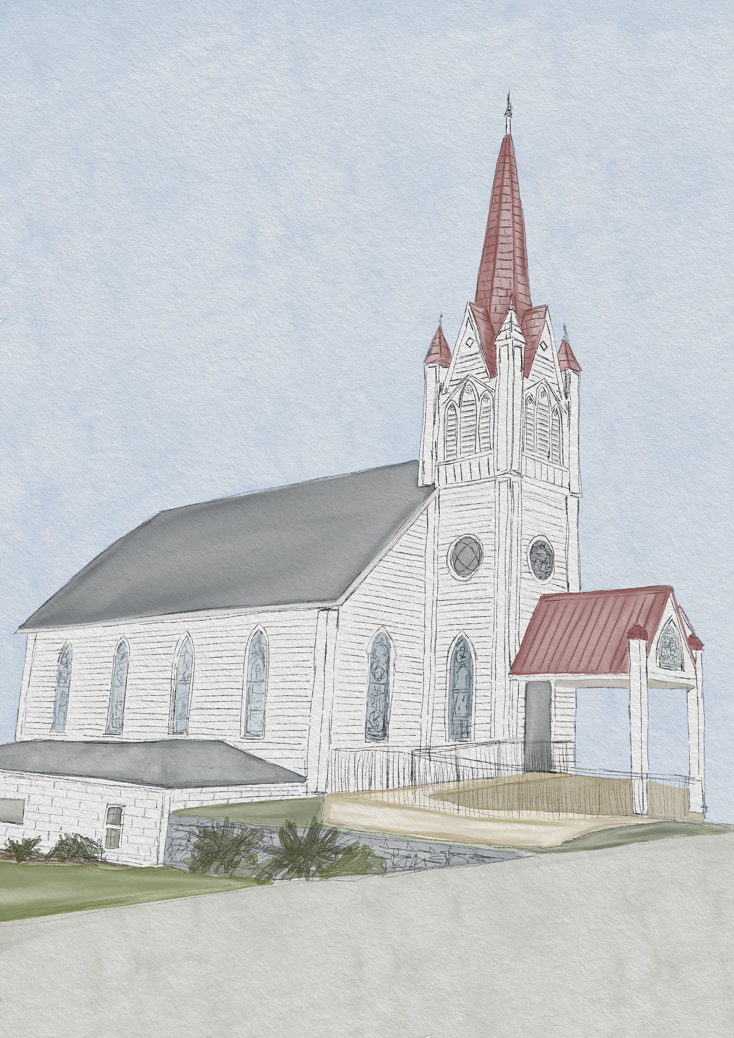 Nolensville Historic United Methodist Church Print
