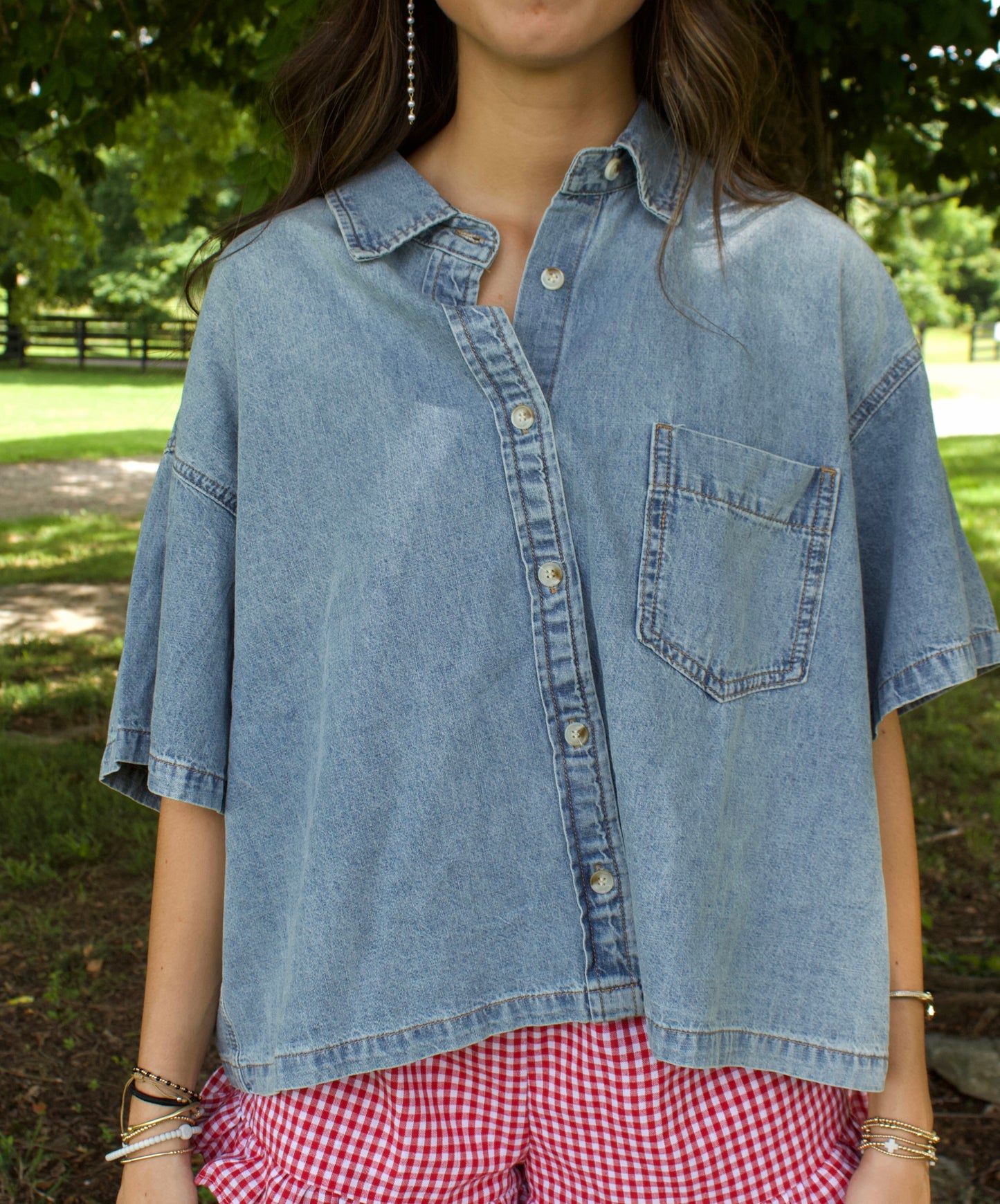Lainey Denim Tee