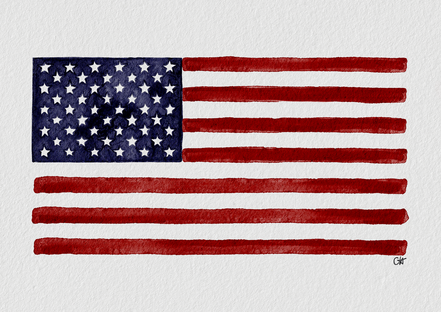 American Flag Print