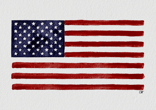 American Flag Print