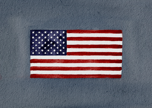 Navy flag print